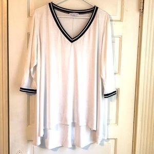 Bluebelle Maternity V-Neck Ringer Top